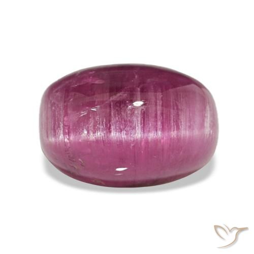 Tormalina occhio di gatto Rosa violetto naturale da 2.66 ct, Taglio ovale, Traslucido
