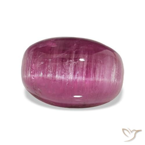 Tormalina occhio di gatto Rosa violetto naturale da 2.66 ct, Taglio ovale, Traslucido