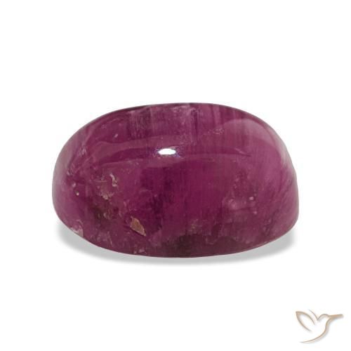 Tormalina occhio di gatto Rosa violetto naturale da 2.66 ct, Taglio ovale, Traslucido