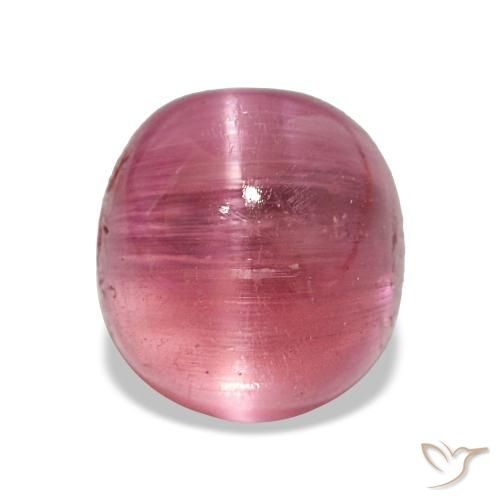 Tormalina occhio di gatto Tono rosa caldo naturale da 3.29 ct, Taglio ovale, Traslucido