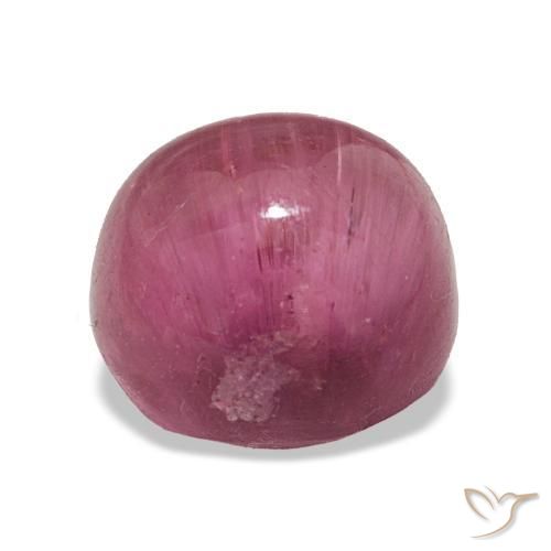 Tormalina occhio di gatto Tono rosa caldo naturale da 3.29 ct, Taglio ovale, Traslucido