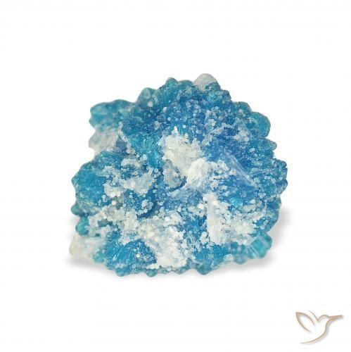 Cavansite Blu elettrico azzurro naturale da 1.79 ct, Taglio a fantasia, Opaco
