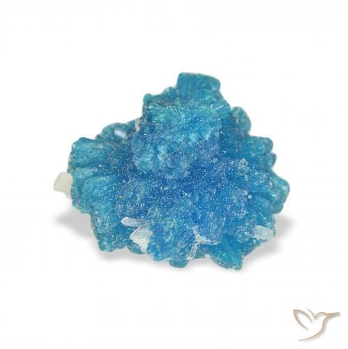 Cavansite Blu elettrico azzurro naturale da 1.79 ct, Taglio a fantasia, Opaco