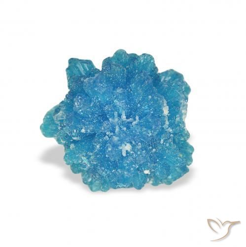 Cavansite Blu naturale da 1.25 ct, Taglio a fantasia, Opaco