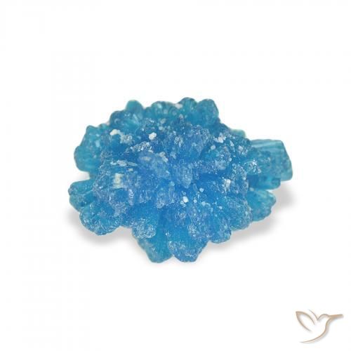 Cavansite Blu elettrico azzurro naturale da 1.15 ct, Taglio a fantasia, Opaco