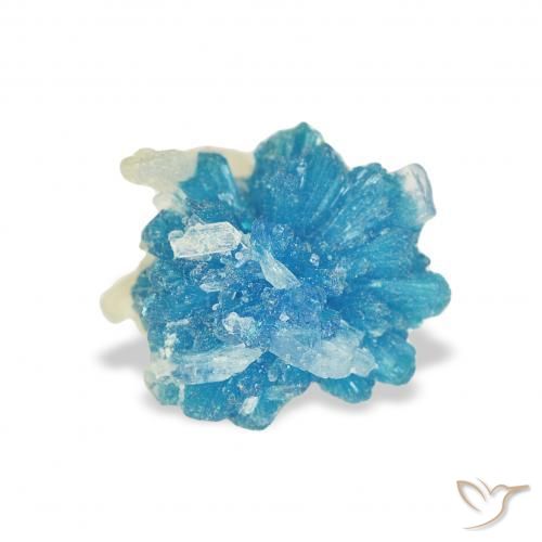 Cavansite Blu elettrico azzurro naturale da 1.30 ct, Taglio a fantasia, Opaco