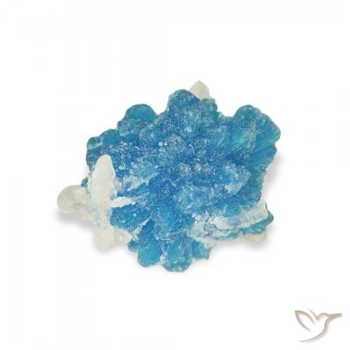 Cavansite Blu elettrico azzurro naturale da 1.80 ct, Taglio a fantasia, Opaco