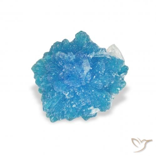 1.10ct Naturale Blu elettrico azzurro Cavansite, Taglio a fantasia, Opaco