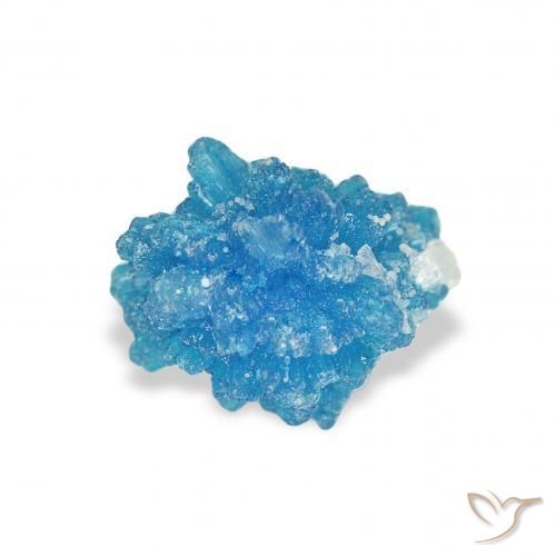 Cavansite Blu elettrico azzurro naturale da 1.10 ct, Taglio a fantasia, Opaco