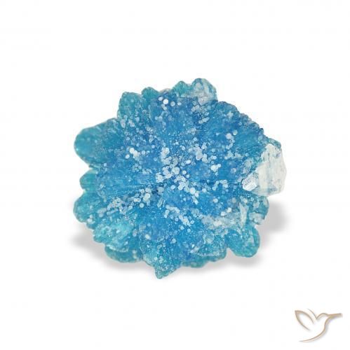 Cavansite Blu elettrico azzurro naturale da 1.10 ct, Taglio a fantasia, Opaco