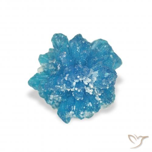 0.97ct Naturale Blu elettrico azzurro Cavansite, Taglio a fantasia, Opaco