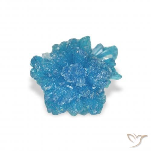 Cavansite Blu elettrico azzurro naturale da 0.97 ct, Taglio a fantasia, Opaco