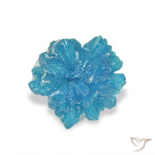 Cavansite Blu elettrico azzurro naturale da 0.97 ct, Taglio a fantasia, Opaco