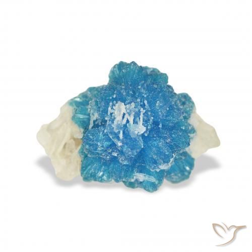 Cavansite Blu elettrico azzurro naturale da 2.03 ct, Taglio a fantasia, Opaco