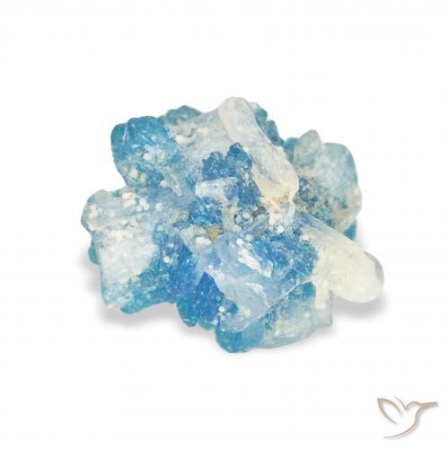Cavansite Yale Blue naturale da 1.83 ct, Taglio a fantasia, Opaco
