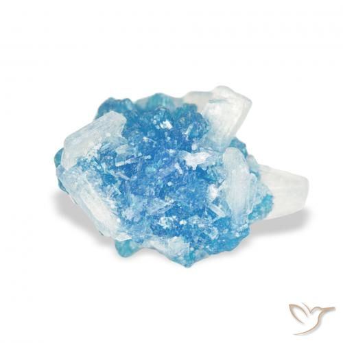 1.77ct Naturale Yale Blue Cavansite, Taglio a fantasia, Opaco