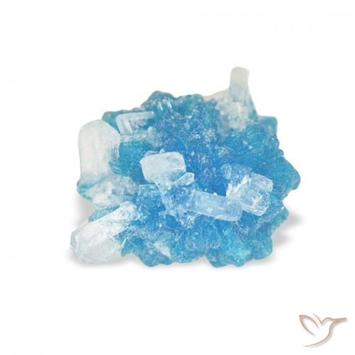 Cavansite Yale Blue naturale da 1.77 ct, Taglio a fantasia, Opaco