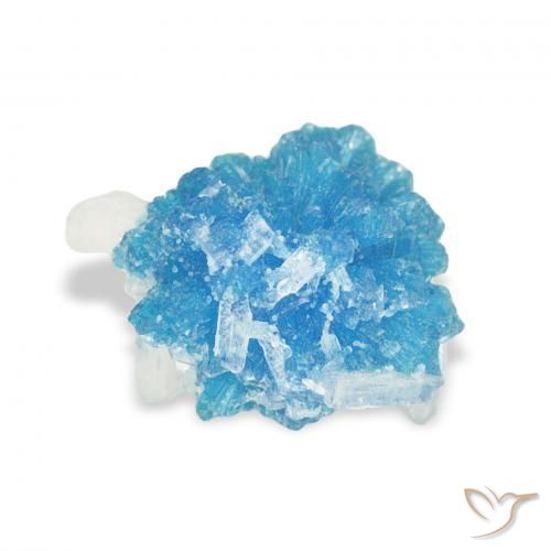 Cavansite Yale Blue naturale da 1.77 ct, Taglio a fantasia, Opaco
