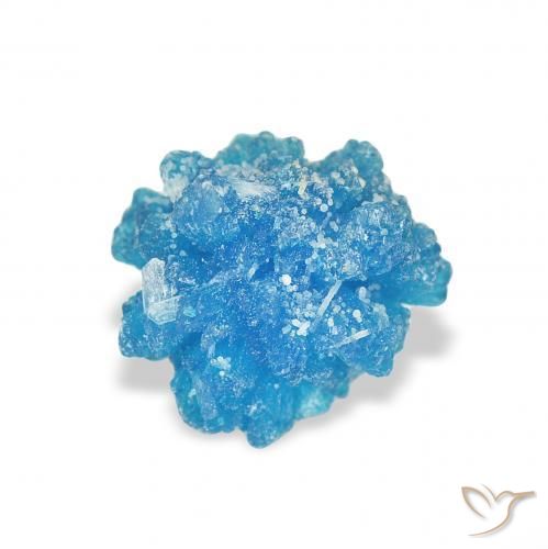 Cavansite Yale Blue naturale da 1.36 ct, Taglio a fantasia, Opaco