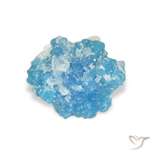 Cavansite Yale Blue naturale da 1.48 ct, Taglio a fantasia, Opaco