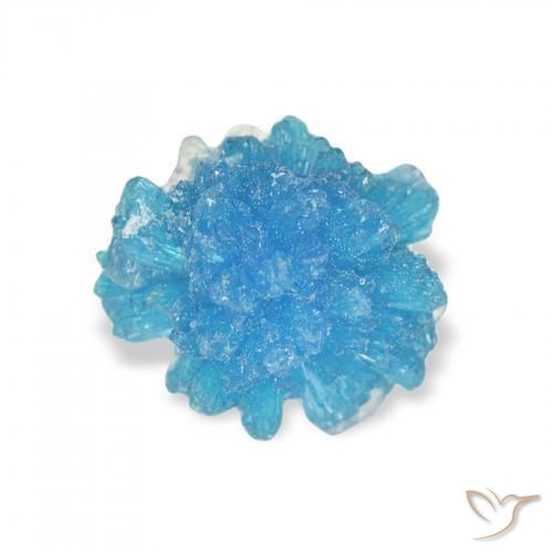 Cavansite Yale Blue naturale da 1.48 ct, Taglio a fantasia, Opaco
