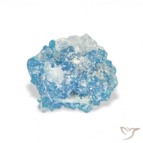 1.90ct Naturale Yale Blue Cavansite, Taglio a fantasia, Opaco