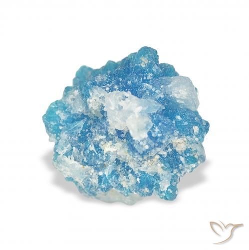 Cavansite Yale Blue naturale da 1.90 ct, Taglio a fantasia, Opaco