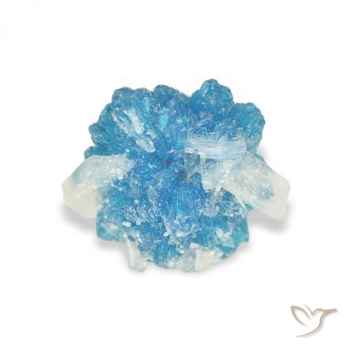 Cavansite Yale Blue naturale da 1.75 ct, Taglio a fantasia, Opaco