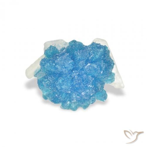 Cavansite Yale Blue naturale da 1.75 ct, Taglio a fantasia, Opaco