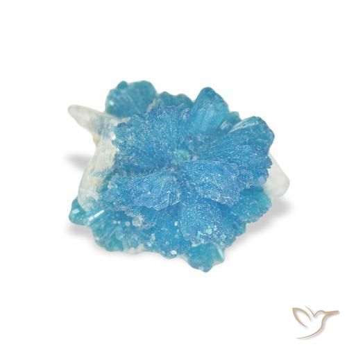 Cavansite Yale Blue naturale da 1.25 ct, Taglio a fantasia, Opaco