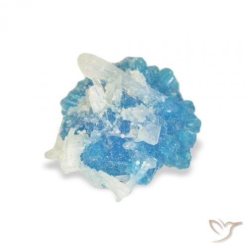 Cavansite Yale Blue naturale da 1.86 ct, Taglio a fantasia, Opaco