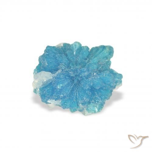 1.11ct Naturale Blu Cavansite, Taglio a fantasia, Opaco