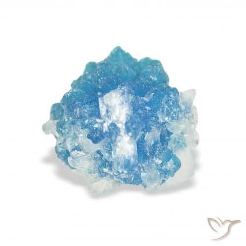1.76ct Naturale Blu Cavansite, Taglio a fantasia, Opaco
