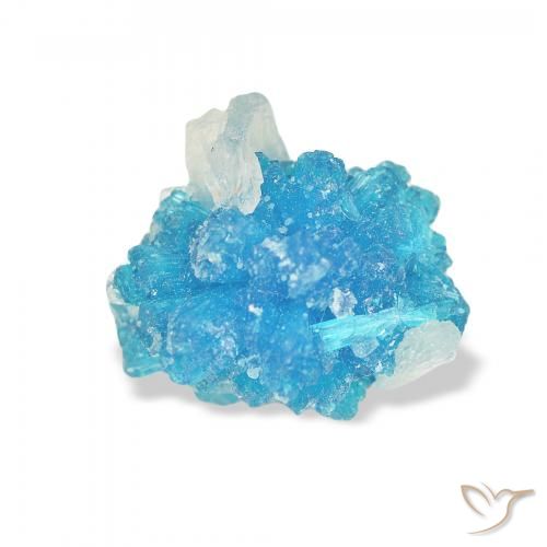 2.53ct Naturale Blu Cavansite, Taglio a fantasia, Opaco