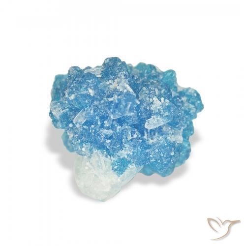 Cavansite Blu naturale da 2.53 ct, Taglio a fantasia, Opaco