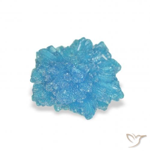 1.05ct Naturale Blu Cavansite, Taglio a fantasia, Opaco