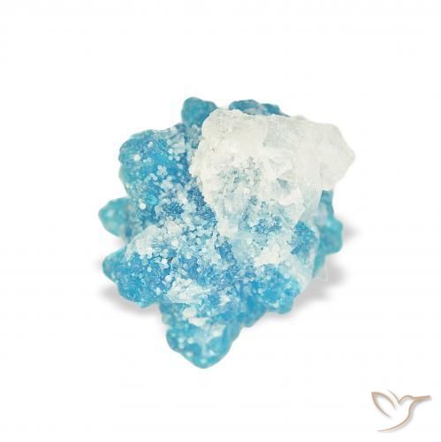 Cavansite Blu naturale da 1.80 ct, Taglio a fantasia, Opaco
