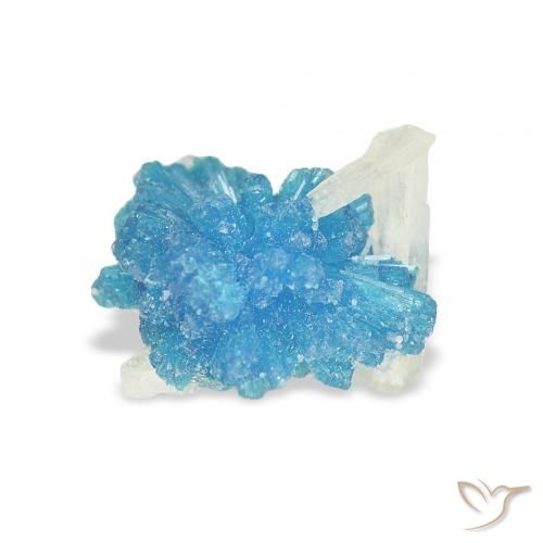 1.51ct Naturale Blu Cavansite, Taglio a fantasia, Opaco