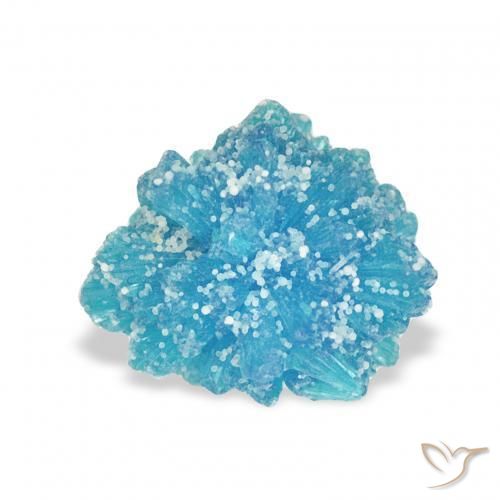Cavansite Blu naturale da 1.10 ct, Taglio a fantasia, Opaco