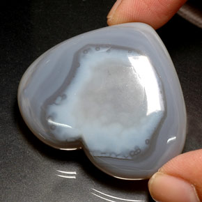 Calcedonio naturale blu da 120,50 ct, trasparente, trasparente/traslucido