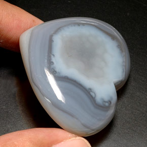 Calcedonio naturale blu da 120,50 ct, trasparente, trasparente/traslucido