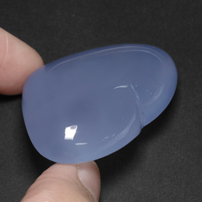 Calcedonio naturale blu da 117,45 ct, trasparente, trasparente/traslucido