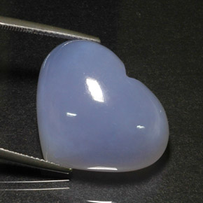 Calcedonio naturale blu da 31,47 ct, trasparente, trasparente/traslucido
