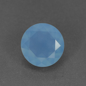 Calcedonio naturale blu da 1,07 ct, trasparente, trasparente/traslucido