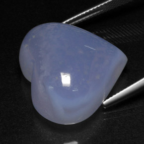 Calcedonio naturale blu da 40,12 ct, trasparente, trasparente/traslucido