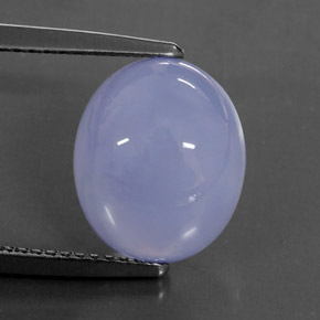 Calcedonio naturale blu da 5,50 ct, trasparente, trasparente/traslucido