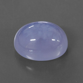 Calcedonio naturale blu da 5,65 ct, trasparente, trasparente/traslucido