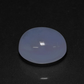 Calcedonio naturale blu da 4,76 ct, trasparente, trasparente/traslucido