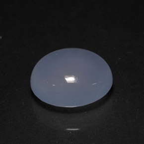 Calcedonio naturale blu da 3,90 ct, trasparente, trasparente/traslucido