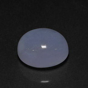 Calcedonio naturale blu da 4,69 ct, trasparente, trasparente/traslucido